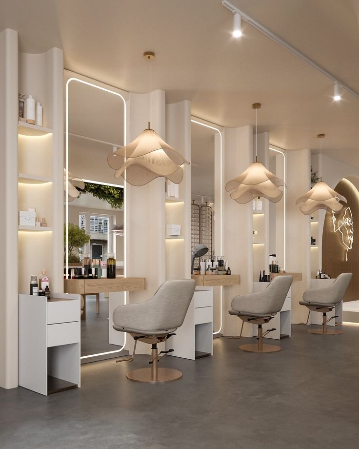 beauty salon decor